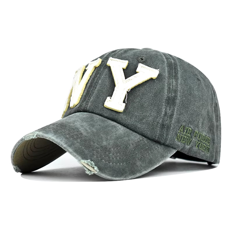 Baseball Cap Retro-Style Snapback Hat Sun Hat Spring Autumn Baseball Cap Sport Cap New York Letter Cap Hip Hop Fitted Cap