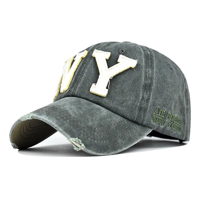 Baseball Cap Retro-Style Snapback Hat Sun Hat Spring Autumn Baseball Cap Sport Cap New York Letter Cap Hip Hop Fitted Cap
