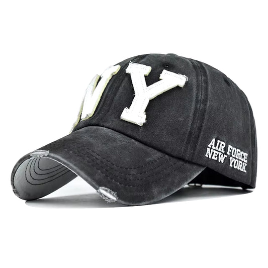 Baseball Cap Retro-Style Snapback Hat Sun Hat Spring Autumn Baseball Cap Sport Cap New York Letter Cap Hip Hop Fitted Cap
