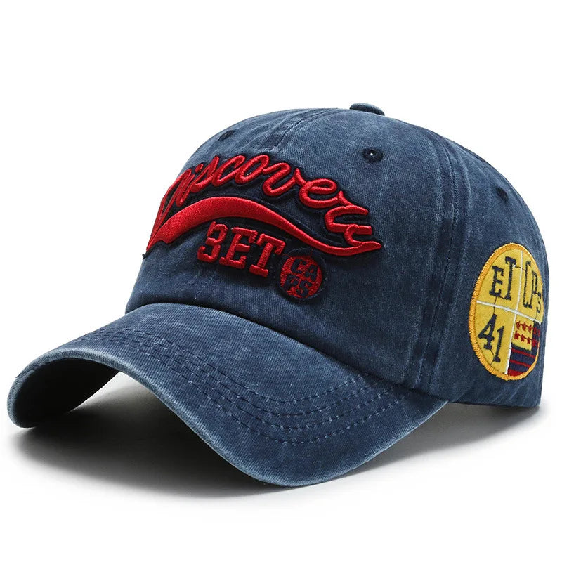 New Summer Women Men Baseball Cap Solid Snapback Letter Embroidery Vintage Sunhat Outdoor Cotton Hip Hop Baseball Hat Casquette