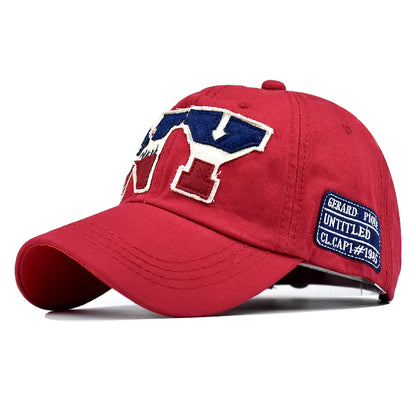 Baseball Cap Retro-Style Snapback Hat Sun Hat Spring Autumn Baseball Cap Sport Cap New York Letter Cap Hip Hop Fitted Cap
