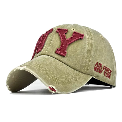 Baseball Cap Retro-Style Snapback Hat Sun Hat Spring Autumn Baseball Cap Sport Cap New York Letter Cap Hip Hop Fitted Cap