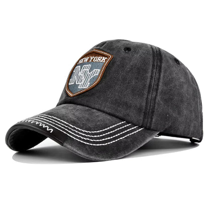 Baseball Cap Retro-Style Snapback Hat Sun Hat Spring Autumn Baseball Cap Sport Cap New York Letter Cap Hip Hop Fitted Cap