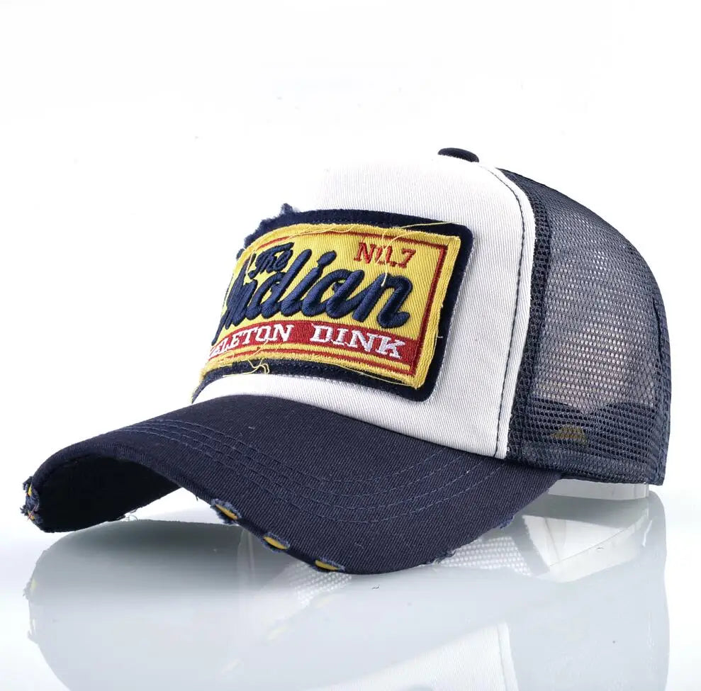 Fashion Letter Embroidery Baseball Cap for Men Women Summer Breathable Mesh Snapback Hat Unisex Hip Hop Trucker Bone Gorras