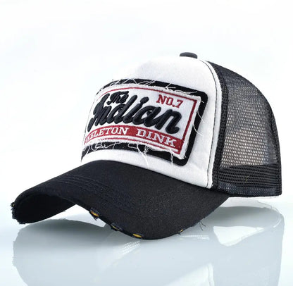 Fashion Letter Embroidery Baseball Cap for Men Women Summer Breathable Mesh Snapback Hat Unisex Hip Hop Trucker Bone Gorras