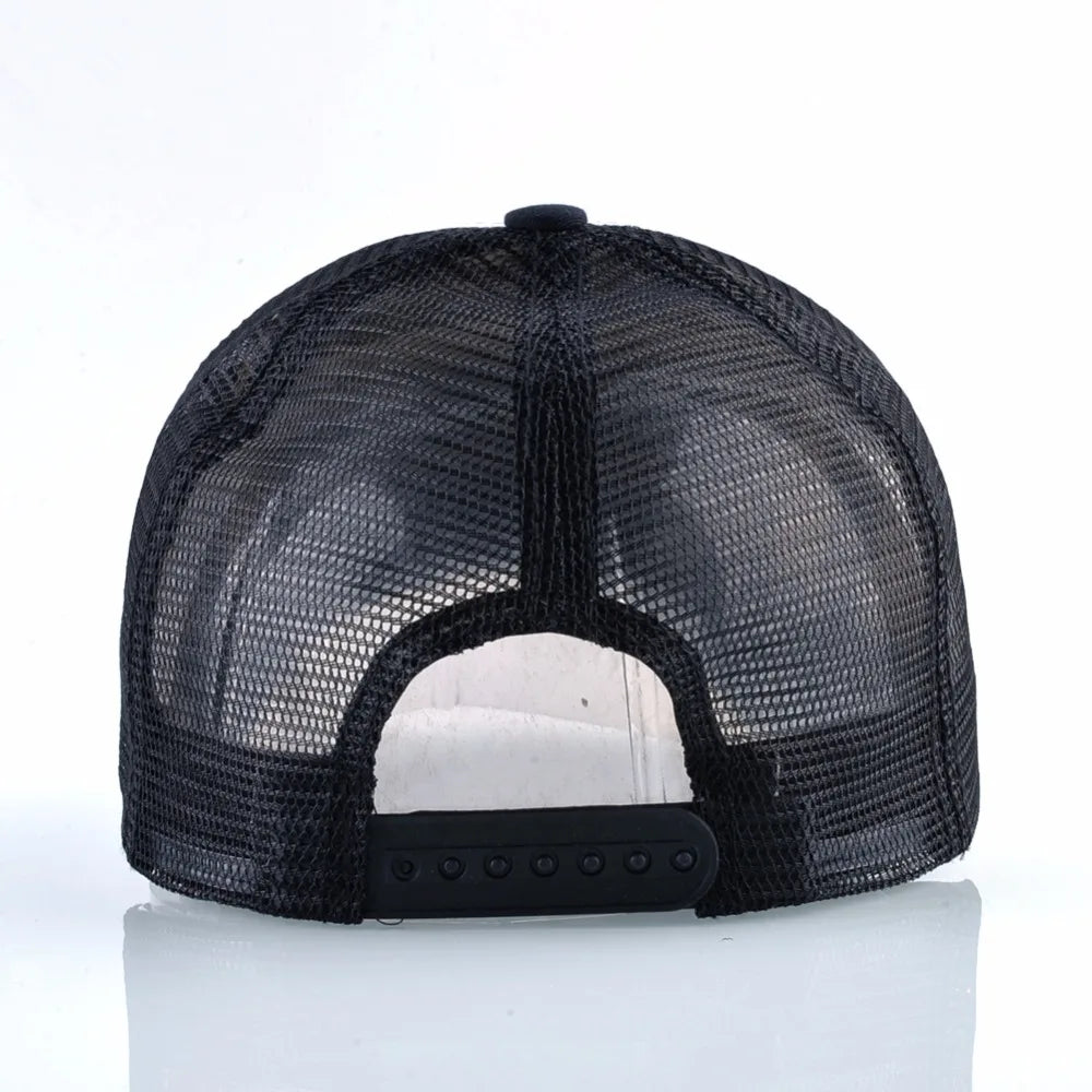 Fashion Letter Embroidery Baseball Cap for Men Women Summer Breathable Mesh Snapback Hat Unisex Hip Hop Trucker Bone Gorras