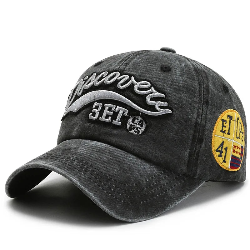 New Summer Women Men Baseball Cap Solid Snapback Letter Embroidery Vintage Sunhat Outdoor Cotton Hip Hop Baseball Hat Casquette