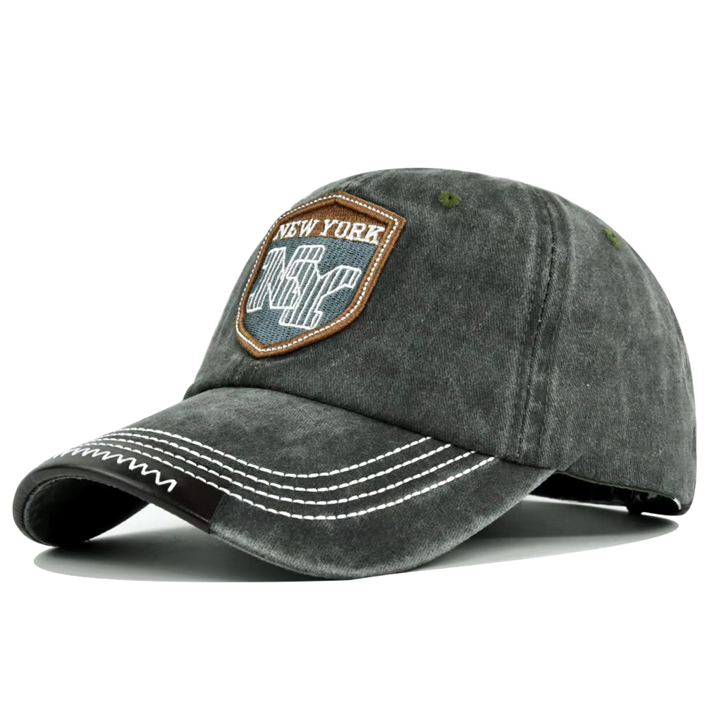 Baseball Cap Retro-Style Snapback Hat Sun Hat Spring Autumn Baseball Cap Sport Cap New York Letter Cap Hip Hop Fitted Cap