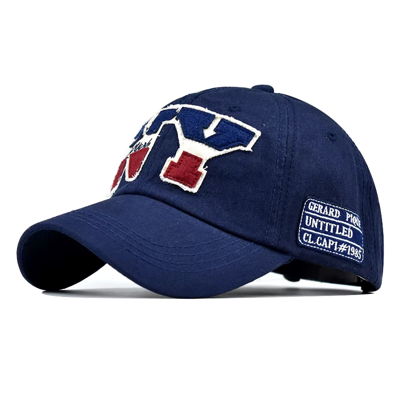 Baseball Cap Retro-Style Snapback Hat Sun Hat Spring Autumn Baseball Cap Sport Cap New York Letter Cap Hip Hop Fitted Cap
