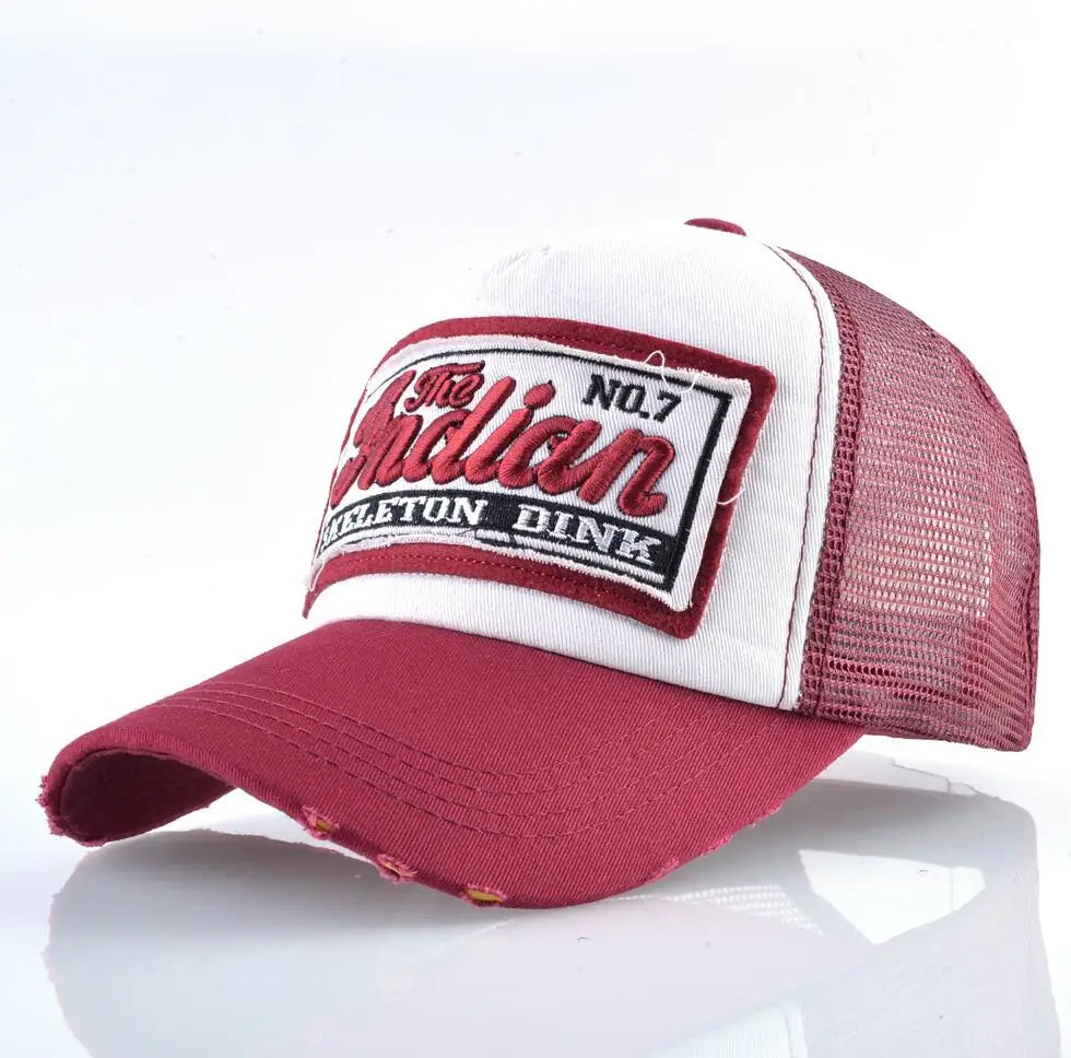 Fashion Letter Embroidery Baseball Cap for Men Women Summer Breathable Mesh Snapback Hat Unisex Hip Hop Trucker Bone Gorras