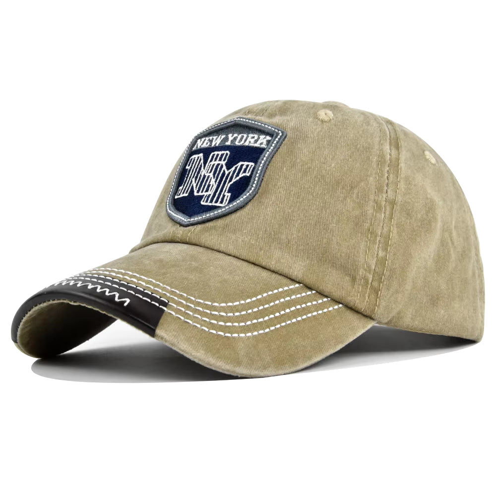 Baseball Cap Retro-Style Snapback Hat Sun Hat Spring Autumn Baseball Cap Sport Cap New York Letter Cap Hip Hop Fitted Cap