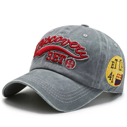 New Summer Women Men Baseball Cap Solid Snapback Letter Embroidery Vintage Sunhat Outdoor Cotton Hip Hop Baseball Hat Casquette