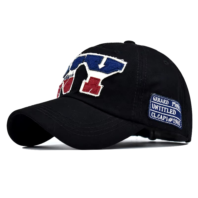Baseball Cap Retro-Style Snapback Hat Sun Hat Spring Autumn Baseball Cap Sport Cap New York Letter Cap Hip Hop Fitted Cap