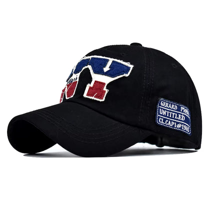 Baseball Cap Retro-Style Snapback Hat Sun Hat Spring Autumn Baseball Cap Sport Cap New York Letter Cap Hip Hop Fitted Cap