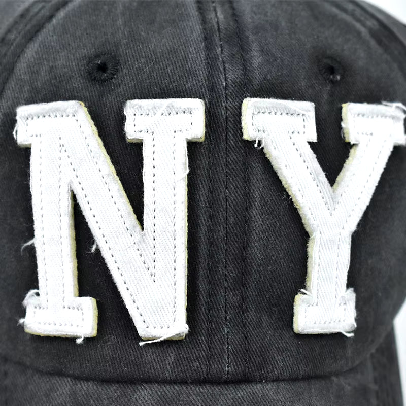 Baseball Cap Retro-Style Snapback Hat Sun Hat Spring Autumn Baseball Cap Sport Cap New York Letter Cap Hip Hop Fitted Cap